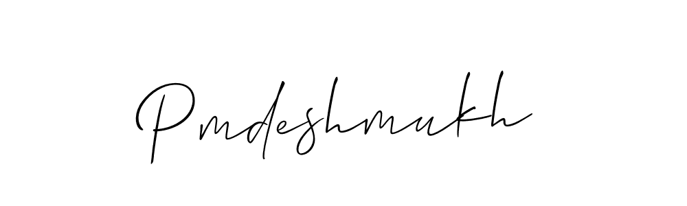 Use a signature maker to create a handwritten signature online. With this signature software, you can design (Allison_Script) your own signature for name Pmdeshmukh. Pmdeshmukh signature style 2 images and pictures png
