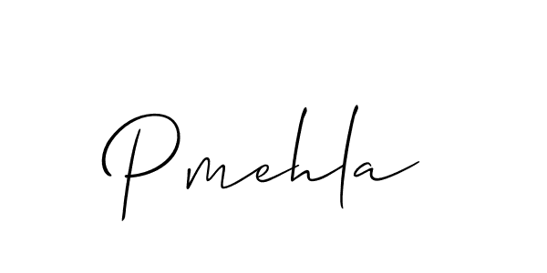 How to Draw Pmehla signature style? Allison_Script is a latest design signature styles for name Pmehla. Pmehla signature style 2 images and pictures png