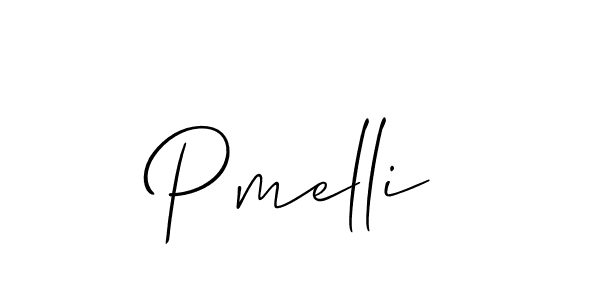 How to Draw Pmelli signature style? Allison_Script is a latest design signature styles for name Pmelli. Pmelli signature style 2 images and pictures png