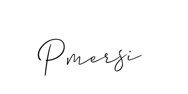 How to make Pmersi name signature. Use Allison_Script style for creating short signs online. This is the latest handwritten sign. Pmersi signature style 2 images and pictures png