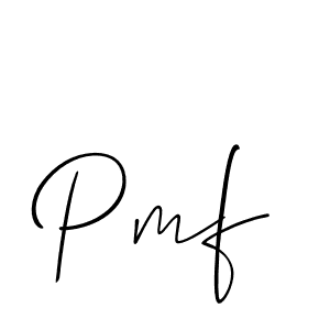 Create a beautiful signature design for name Pmf. With this signature (Allison_Script) fonts, you can make a handwritten signature for free. Pmf signature style 2 images and pictures png