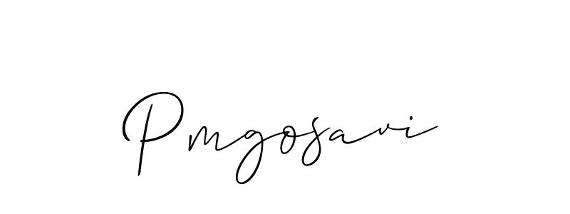 How to make Pmgosavi signature? Allison_Script is a professional autograph style. Create handwritten signature for Pmgosavi name. Pmgosavi signature style 2 images and pictures png