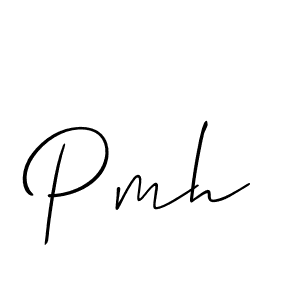 Also we have Pmh name is the best signature style. Create professional handwritten signature collection using Allison_Script autograph style. Pmh signature style 2 images and pictures png
