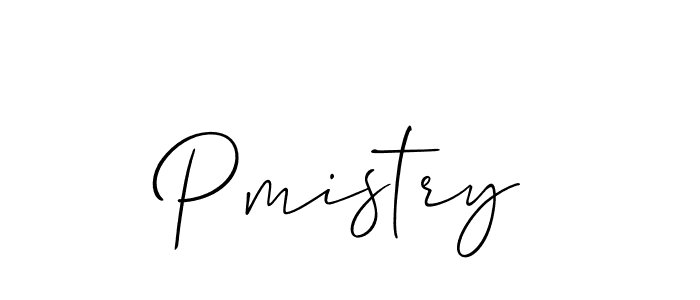 The best way (Allison_Script) to make a short signature is to pick only two or three words in your name. The name Pmistry include a total of six letters. For converting this name. Pmistry signature style 2 images and pictures png