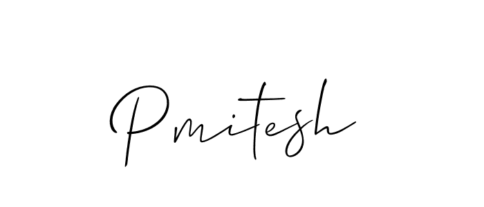 Design your own signature with our free online signature maker. With this signature software, you can create a handwritten (Allison_Script) signature for name Pmitesh. Pmitesh signature style 2 images and pictures png