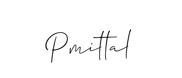 How to make Pmittal signature? Allison_Script is a professional autograph style. Create handwritten signature for Pmittal name. Pmittal signature style 2 images and pictures png