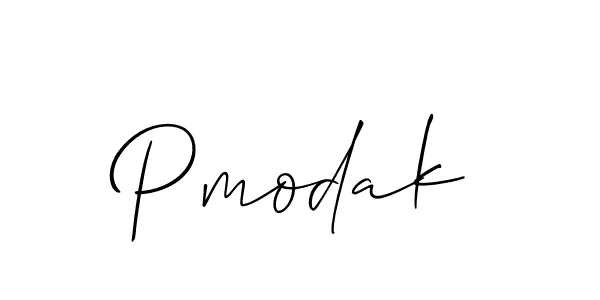 Create a beautiful signature design for name Pmodak. With this signature (Allison_Script) fonts, you can make a handwritten signature for free. Pmodak signature style 2 images and pictures png