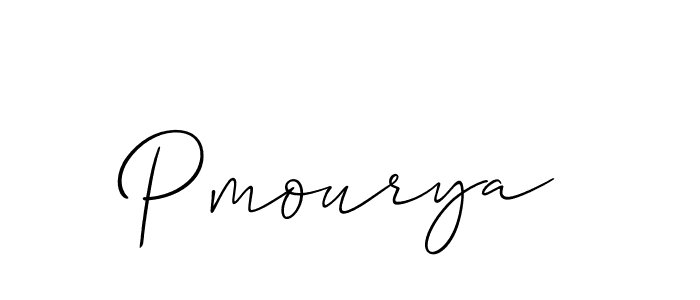 How to make Pmourya signature? Allison_Script is a professional autograph style. Create handwritten signature for Pmourya name. Pmourya signature style 2 images and pictures png