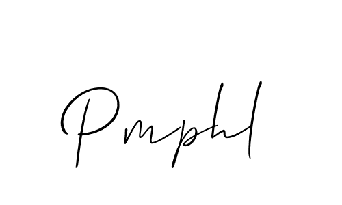 How to Draw Pmphl signature style? Allison_Script is a latest design signature styles for name Pmphl. Pmphl signature style 2 images and pictures png