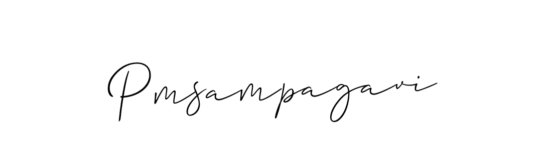 Design your own signature with our free online signature maker. With this signature software, you can create a handwritten (Allison_Script) signature for name Pmsampagavi. Pmsampagavi signature style 2 images and pictures png