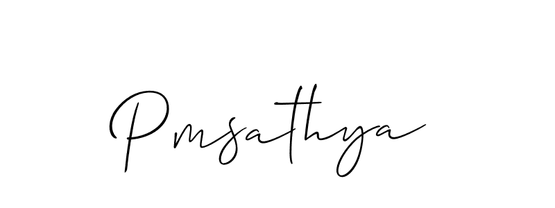 Pmsathya stylish signature style. Best Handwritten Sign (Allison_Script) for my name. Handwritten Signature Collection Ideas for my name Pmsathya. Pmsathya signature style 2 images and pictures png