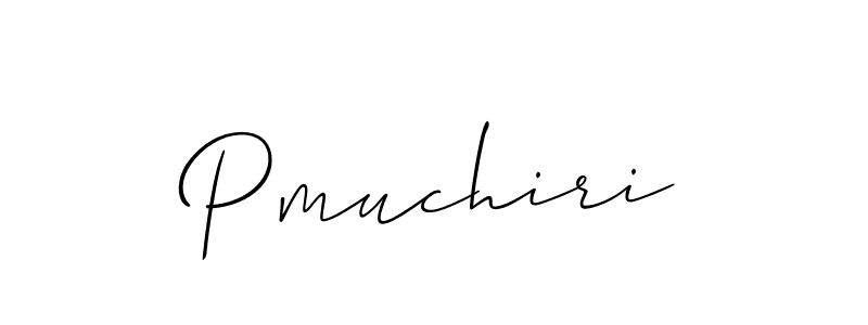 Make a beautiful signature design for name Pmuchiri. With this signature (Allison_Script) style, you can create a handwritten signature for free. Pmuchiri signature style 2 images and pictures png