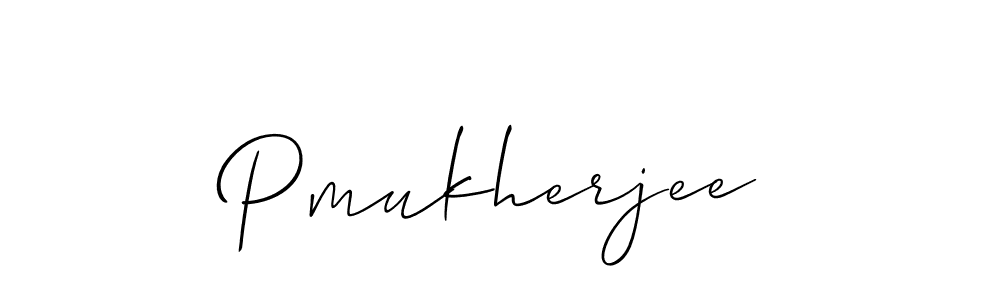 Allison_Script is a professional signature style that is perfect for those who want to add a touch of class to their signature. It is also a great choice for those who want to make their signature more unique. Get Pmukherjee name to fancy signature for free. Pmukherjee signature style 2 images and pictures png