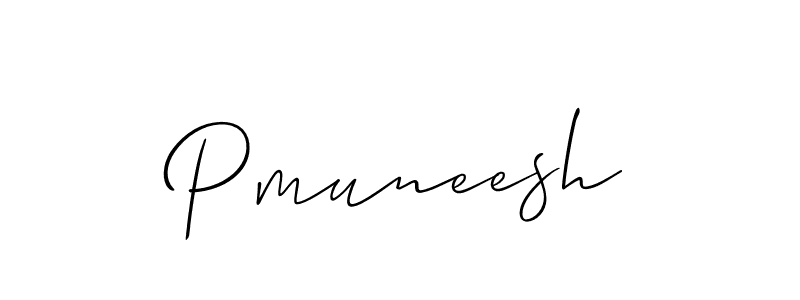 if you are searching for the best signature style for your name Pmuneesh. so please give up your signature search. here we have designed multiple signature styles  using Allison_Script. Pmuneesh signature style 2 images and pictures png