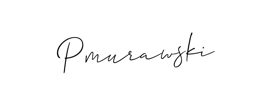 Pmurawski stylish signature style. Best Handwritten Sign (Allison_Script) for my name. Handwritten Signature Collection Ideas for my name Pmurawski. Pmurawski signature style 2 images and pictures png
