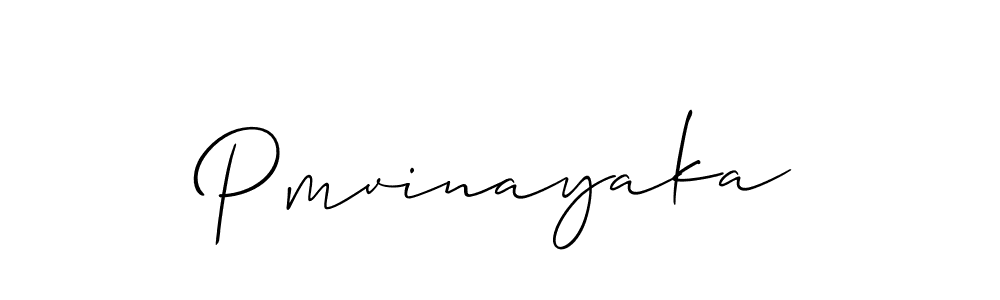 Use a signature maker to create a handwritten signature online. With this signature software, you can design (Allison_Script) your own signature for name Pmvinayaka. Pmvinayaka signature style 2 images and pictures png