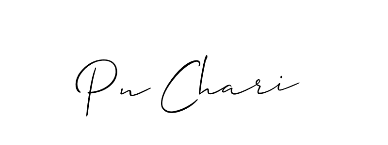 Also we have Pn Chari name is the best signature style. Create professional handwritten signature collection using Allison_Script autograph style. Pn Chari signature style 2 images and pictures png