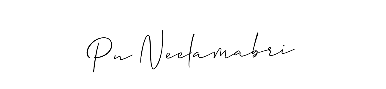 Also we have Pn Neelamabri name is the best signature style. Create professional handwritten signature collection using Allison_Script autograph style. Pn Neelamabri signature style 2 images and pictures png