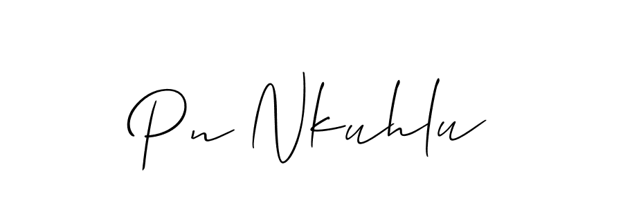 How to make Pn Nkuhlu signature? Allison_Script is a professional autograph style. Create handwritten signature for Pn Nkuhlu name. Pn Nkuhlu signature style 2 images and pictures png