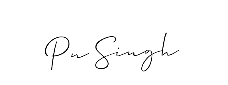 How to make Pn Singh signature? Allison_Script is a professional autograph style. Create handwritten signature for Pn Singh name. Pn Singh signature style 2 images and pictures png