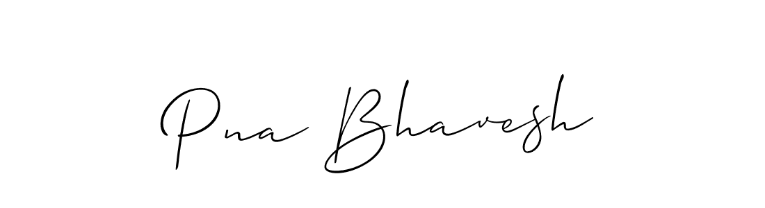 Similarly Allison_Script is the best handwritten signature design. Signature creator online .You can use it as an online autograph creator for name Pna Bhavesh. Pna Bhavesh signature style 2 images and pictures png