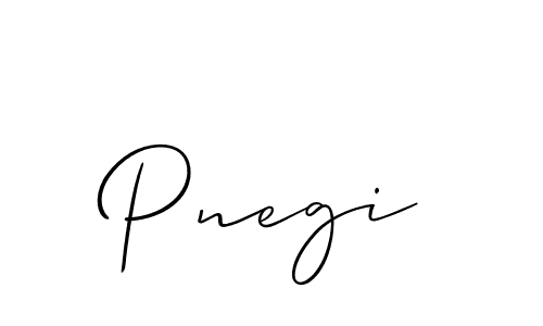 Make a beautiful signature design for name Pnegi. With this signature (Allison_Script) style, you can create a handwritten signature for free. Pnegi signature style 2 images and pictures png