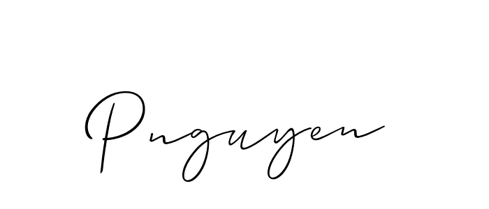 It looks lik you need a new signature style for name Pnguyen. Design unique handwritten (Allison_Script) signature with our free signature maker in just a few clicks. Pnguyen signature style 2 images and pictures png