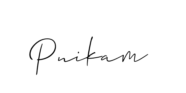 You can use this online signature creator to create a handwritten signature for the name Pnikam. This is the best online autograph maker. Pnikam signature style 2 images and pictures png