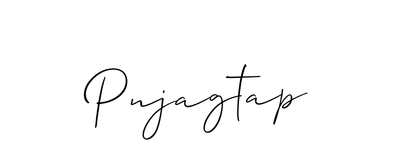 Also You can easily find your signature by using the search form. We will create Pnjagtap name handwritten signature images for you free of cost using Allison_Script sign style. Pnjagtap signature style 2 images and pictures png