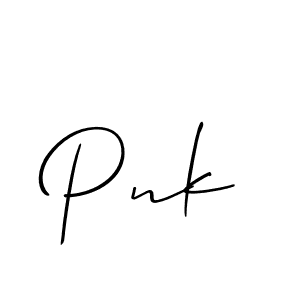 Also we have Pnk name is the best signature style. Create professional handwritten signature collection using Allison_Script autograph style. Pnk signature style 2 images and pictures png