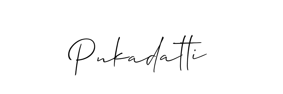 How to Draw Pnkadatti signature style? Allison_Script is a latest design signature styles for name Pnkadatti. Pnkadatti signature style 2 images and pictures png