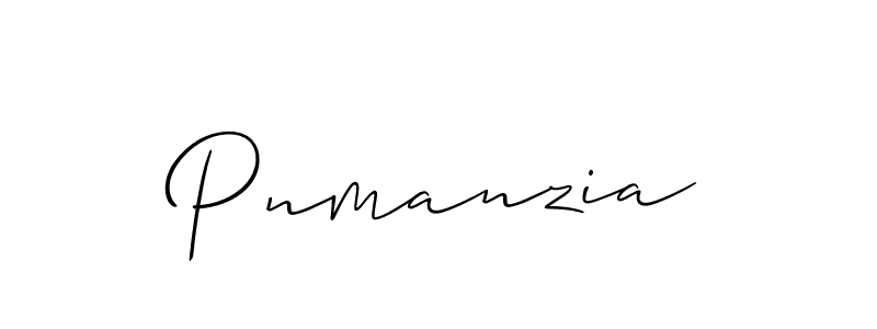Allison_Script is a professional signature style that is perfect for those who want to add a touch of class to their signature. It is also a great choice for those who want to make their signature more unique. Get Pnmanzia name to fancy signature for free. Pnmanzia signature style 2 images and pictures png