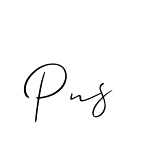 Also You can easily find your signature by using the search form. We will create Pns name handwritten signature images for you free of cost using Allison_Script sign style. Pns signature style 2 images and pictures png