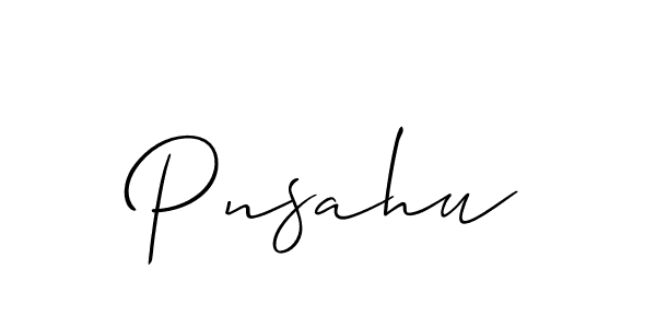 Best and Professional Signature Style for Pnsahu. Allison_Script Best Signature Style Collection. Pnsahu signature style 2 images and pictures png