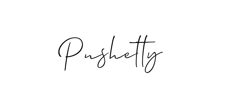 How to Draw Pnshetty signature style? Allison_Script is a latest design signature styles for name Pnshetty. Pnshetty signature style 2 images and pictures png