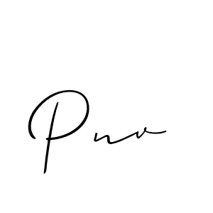 How to make Pnv name signature. Use Allison_Script style for creating short signs online. This is the latest handwritten sign. Pnv signature style 2 images and pictures png
