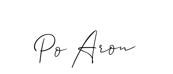Make a short Po Aron signature style. Manage your documents anywhere anytime using Allison_Script. Create and add eSignatures, submit forms, share and send files easily. Po Aron signature style 2 images and pictures png