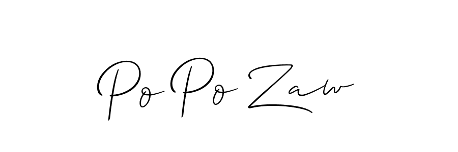Check out images of Autograph of Po Po Zaw name. Actor Po Po Zaw Signature Style. Allison_Script is a professional sign style online. Po Po Zaw signature style 2 images and pictures png