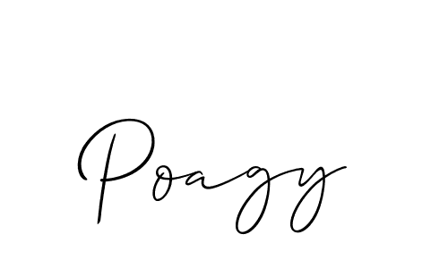 How to Draw Poagy signature style? Allison_Script is a latest design signature styles for name Poagy. Poagy signature style 2 images and pictures png