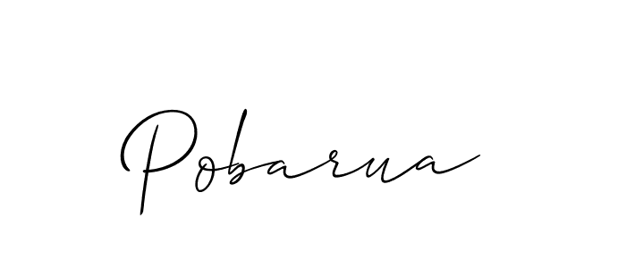 How to Draw Pobarua signature style? Allison_Script is a latest design signature styles for name Pobarua. Pobarua signature style 2 images and pictures png
