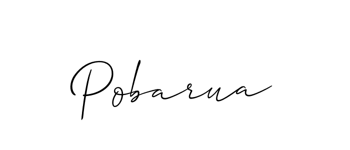 How to Draw Pobarua signature style? Allison_Script is a latest design signature styles for name Pobarua. Pobarua signature style 2 images and pictures png