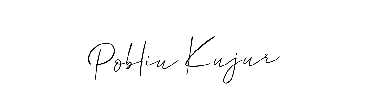 Best and Professional Signature Style for Pobliu Kujur. Allison_Script Best Signature Style Collection. Pobliu Kujur signature style 2 images and pictures png