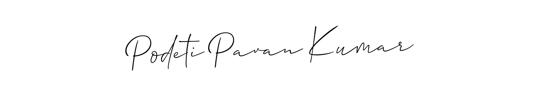 Make a beautiful signature design for name Podeti Pavan Kumar. Use this online signature maker to create a handwritten signature for free. Podeti Pavan Kumar signature style 2 images and pictures png