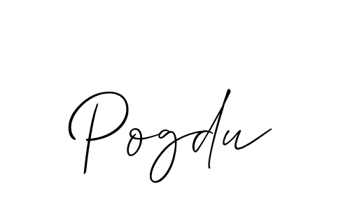 How to Draw Pogdu signature style? Allison_Script is a latest design signature styles for name Pogdu. Pogdu signature style 2 images and pictures png