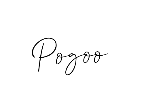 Design your own signature with our free online signature maker. With this signature software, you can create a handwritten (Allison_Script) signature for name Pogoo. Pogoo signature style 2 images and pictures png