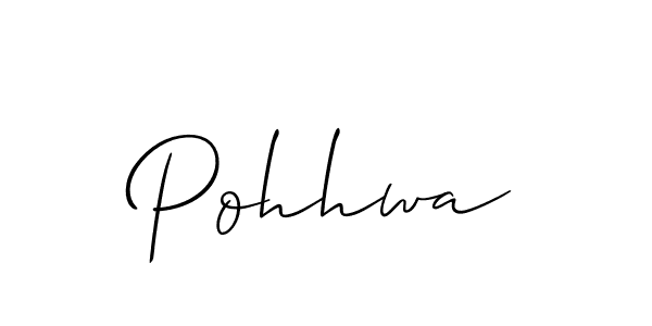 Best and Professional Signature Style for Pohhwa. Allison_Script Best Signature Style Collection. Pohhwa signature style 2 images and pictures png