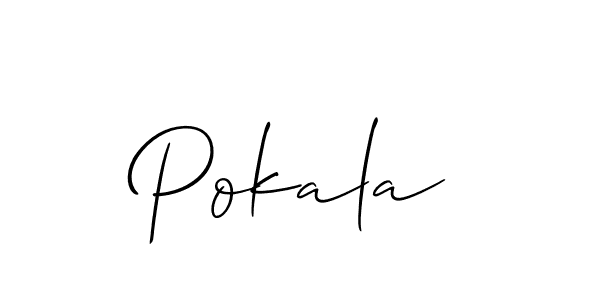 Make a beautiful signature design for name Pokala. Use this online signature maker to create a handwritten signature for free. Pokala signature style 2 images and pictures png