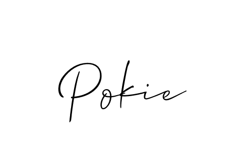 Best and Professional Signature Style for Pokie. Allison_Script Best Signature Style Collection. Pokie signature style 2 images and pictures png