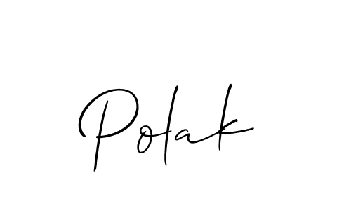 Also we have Polak name is the best signature style. Create professional handwritten signature collection using Allison_Script autograph style. Polak signature style 2 images and pictures png