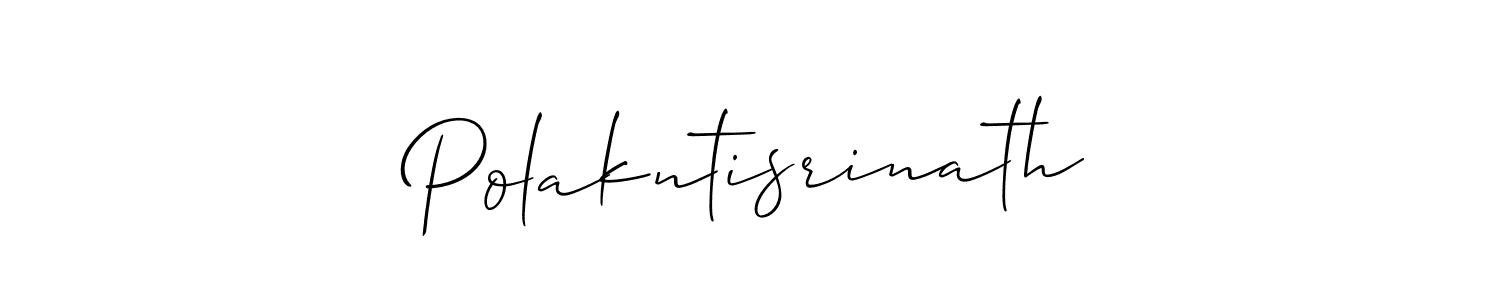 How to Draw Polakntisrinath signature style? Allison_Script is a latest design signature styles for name Polakntisrinath. Polakntisrinath signature style 2 images and pictures png